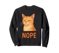 Camisa de Gato persnickety Divertida Que da el Aspecto Nope Sudadera