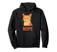 Camisa de Gato persnickety Divertida Que da el Aspecto Nope Sudadera con Capucha