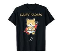 Camisa de gato Sagitario Zodiaco Astrología Horóscopo Amante de los gatos Camiseta