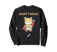 Camisa de Gato Sagitario Zodiaco astrología horóscopo Amante de los Gatos Sudadera