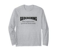 Camisa de Geocache Cuando dejas Que los Nerds salgan del Geocaching Manga Larga