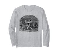 Camisa de gladiadores Coliseo Lucha Arte Vintage Roma Antigua Manga Larga
