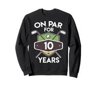Camisa de Golf de cumpleaños a la par para 10 años de Regalo Que Cumple 10 años Sudadera