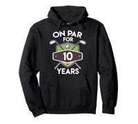 Camisa de Golf de cumpleaños a la par para 10 años de Regalo Que Cumple 10 años Sudadera con Capucha