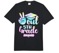 Camisa de graduación de 5º Grado Peace out 5º Grado teñido Anudado niños Comfort Colors Adult Heavyweight T-Shirt