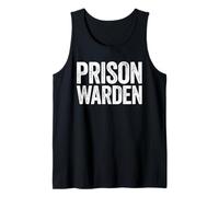Camisa de guardián de la prisión para adultos, niños, hombres, mujeres, disfraz de guardián de la cárcel Camiseta sin Mangas