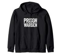 Camisa de guardián de la prisión para Adultos, niños, Hombres, Mujeres, Disfraz de guardián de la cárcel Sudadera con Capucha