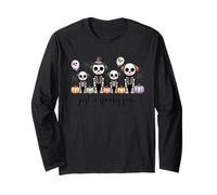 Camisa de Halloween Dog Squad Cute Dogs in Witch Costumes Manga Larga
