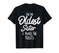 Camisa de hermana mayor I Make The Rules Funny Matching Sibling Camiseta