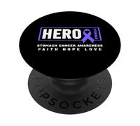 Camisa de héroe del cáncer de estómago - Concientización sobre el cáncer de estómago PopSockets PopGrip Adhesivo
