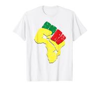 Camisa de Historia Negra Bandera Africana Colores Resist Puño Camiseta gráfica económica