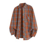 Camisa de hombre a cuadros clásica a la moda, camisa de ocio, ajuste normal, manga larga, algodón, camisa de trabajo, camisa de leñador, corte regular, camisa tradicional con botón, B3., 4XL
