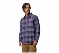 Columbia Camisa de Franela Cornell Woods para Hombre, Manga Larga | Elástico en 2 direcciones, Bolsillo de pecho con botón, Puños ajustables, Suave tejido de franela, Comodidad de manga larga