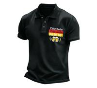 Camisa de Hombre Estilo clásico Holgado de Talla Grande, Tendencia de Moda Urbana, Manga Corta, Botones, Estampado de Rayas, Ideal para Diario y Tiempo Libre, cómoda.