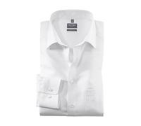Camisa de hombre Olymp, extralarga. Blanco 01 wei