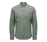 Camisa de hombre ONLY&SONS Slim Fit Manga larga Oxford elegante cómodo Camiseta