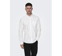 Camisa de hombre ONLY&SONS Slim Fit Manga larga Oxford elegante cómodo Camiseta