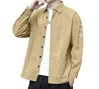 Camisa de hombre para exteriores, protección UV, camisa de safari, manga larga, de secado rápido, camiseta funcional para senderismo, pesca, camisa de trabajo, informal, verano, monocolor, impresión