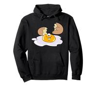 Camisa de Huevo Frito - Sunny Side Up Camiseta Happy Face Egg Sudadera con Capucha