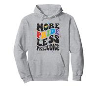 Camisa de Igualdad LGBTQ Retro con diseño de arcoíris y más Orgullo y Menos prejuicios Sudadera con Capucha