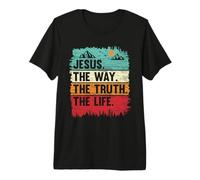Camisa de Jesús para niños The Way Truth Life Kids Christian Worship Camiseta Premium
