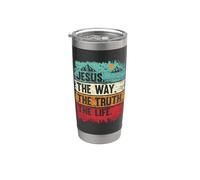Camisa de Jesús para niños The Way Truth Life Kids Christian Worship Vaso térmico de acero inoxidable de doble pared