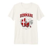 Camisa de la Bandera de Dinamarca, Camiseta de Dinamarca, Camiseta de Dinamarca, Dinamarca Camiseta Premium