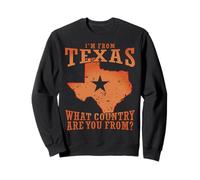 Camisa de la Bandera de Texas I'm from Texas What Country Are You from Sudadera