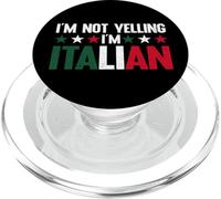 Camisa de la Bandera Italiana de I'm Not Yelling I'm Italian Italy PopSockets PopGrip para MagSafe