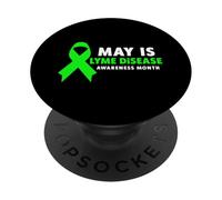 Camisa de la Enfermedad de Lyme - Mayo es el Mes de concienciación sobre la Enfermedad de Lyme PopSockets PopGrip Adhesivo
