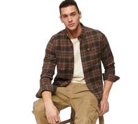 Camisa de leñador de manga larga de algodón orgánico Superdry 2XL