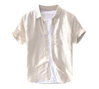 Camisa De Lino Hombre Camisas Hombre Camiseta Blanca Manga Corta Jersey Leopardo Conjunto Verano Ropa Chaqueta Americana Casual Personalizada Chaquetas Americanas Slim Fit Hawaiana XL Camisetas