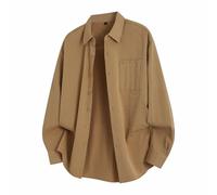 Camisa de lino para hombre con botones, informal, de manga larga, de verano, para la playa, camiseta ligera de color sólido, camisa holgada, temperamento, simple, transpirable, ajustada, camisa de