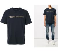 Camisa De Logo Pierre Balmain Para Hombre Iconica De Manga Corta 48 M