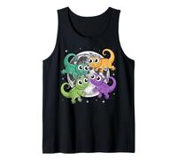 Camisa de Luna de Lagarto Divertida Lizard Lizard Lizard Camiseta sin Mangas