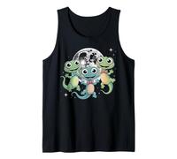 Camisa de Luna de Lagarto Divertida Lizard Lizard Lizard Camiseta sin Mangas