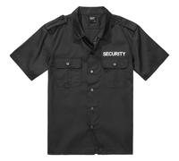 Camisa de manga corta Brandit Security US Hombre Táctico Policía Negro