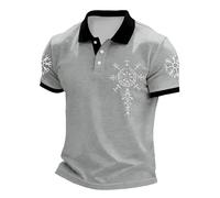 Camisa de Manga Corta con Botones al Frente y Estampado gráfico para Estilo Casual con Libertad de Movimiento