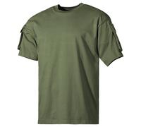 Camisa de manga corta MFH US Con bolsillos en las mangas Hombre Militar OD Green