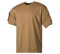 Camisa de manga corta MFH US Con bolsillos en las mangas Hombre Táctico Coyote