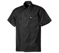 Camisa de manga corta MFH US Hombre Seguridad Policía Ejército Militar Negro
