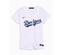 Camisa de manga corta Nike Los Angeles Dodgers MLB Baseball para mujer Blanco XL