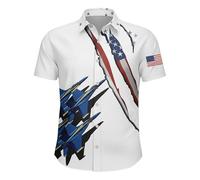 Camisa de manga corta para hombre, camisa con botones y estampado divertido, camiseta básica, holgada, cómoda, solapa, camisa de manga corta, informal, festival, clásica, informal, holgada, playa