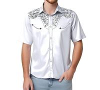 Camisa de manga corta para hombre, camisa de vaquero occidental, impresión 3D, camisa occidental, camisa de manga corta, camisa informal de los años 50, camisa hawaiana, camisas casuales, retro, tees