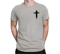 Camisa de manga corta para hombre, camisa de vestir blanca, cuello redondo, cómoda blusa informal para primavera, verano y otoño, impresión 2D personalizada, gris, M