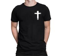 Camisa de manga corta para hombre, camisa de vestir blanca, cuello redondo, cómoda blusa informal para primavera, verano y otoño, impresión 2D personalizada, Negro, L