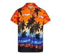 Camisa de Manga Corta para Hombre - Camisa Hawaiana - Camisa de Verano para Hombre Informal - Camisa de Playa Aloha para Vacaciones, Disfraces y Fiestas