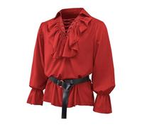 Camisa de manga corta para hombre, corte ajustado, camisa de manga corta, camisa vaquera, camisa de lino, camiseta de lino, camisa de hombre, camisa negra de verano, rojo, XS