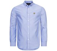 Camisa De Manga Larga Casual Para Hombre Lyle & Scott Ajuste Regular Azul Nueva