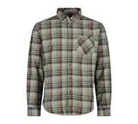 CMP Camisa de manga larga para hombre, 30T9927, Sage/Antacite/Óxido, 54